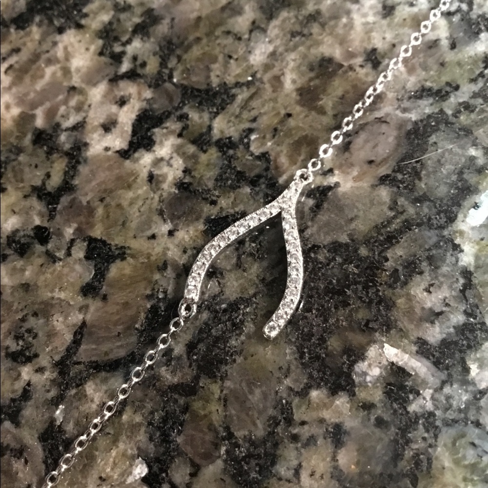 💎3/$30💎 Wishbone CZ 16-18” Necklace